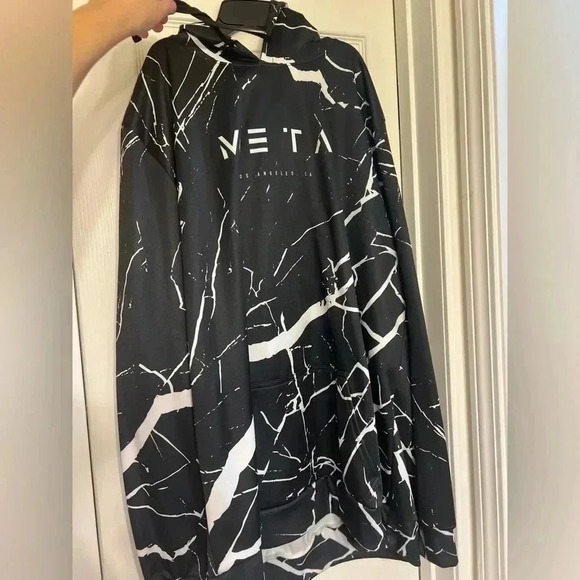 Meta black and white sweatshirt size xxl - Picture 4 of 4